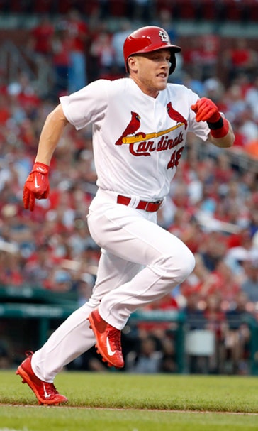 Bader doubles, slides home as Cards top Rockies 3-2 in debut (Jul 25, 2017)
